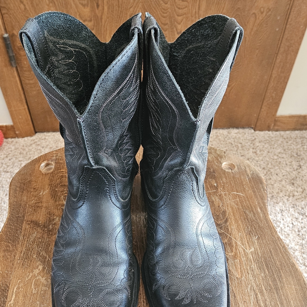 Ariat Black Leather Men's Boots - Picture 2 of 8